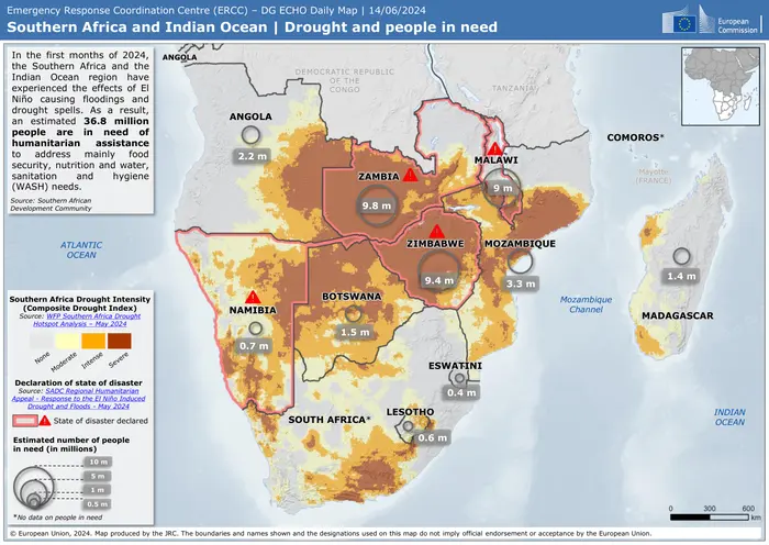 Drought and people in need Southern Africa